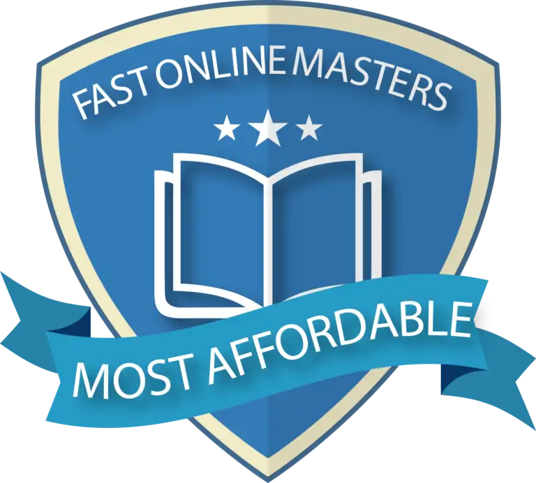 Fast Online Masters Most Affordable badge