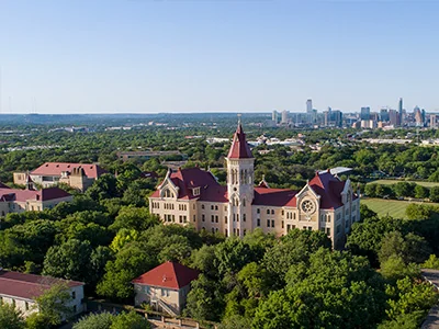 Aerial photo of St. Edwards Campus
